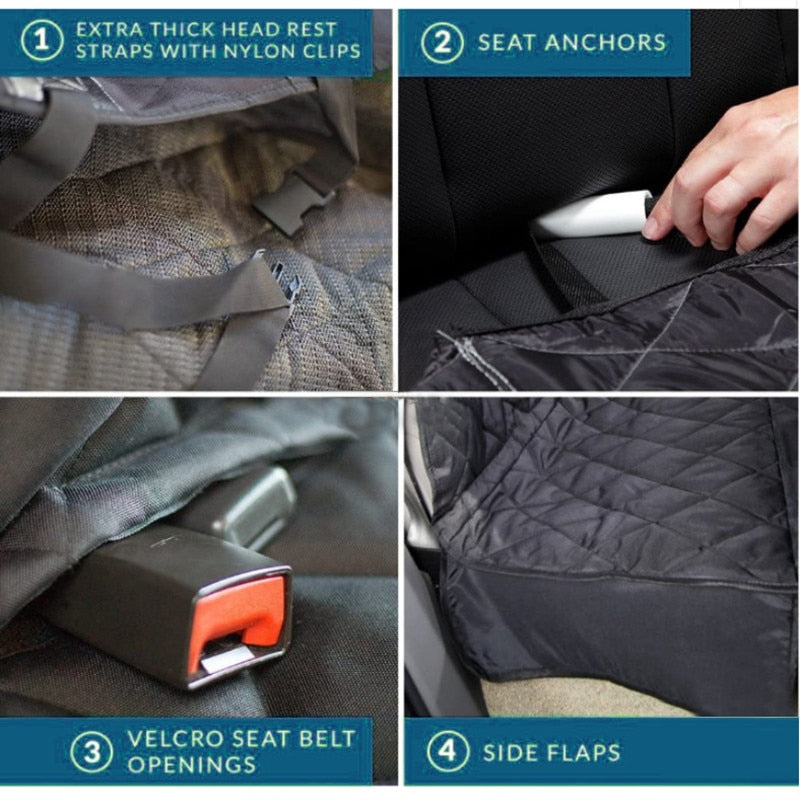 Waterproof Pet Car Cover Mat Dog Car Bed Traveling Car Backseat Mat Dirt Resistant And Scratch Resistant For Medium&Large Dog